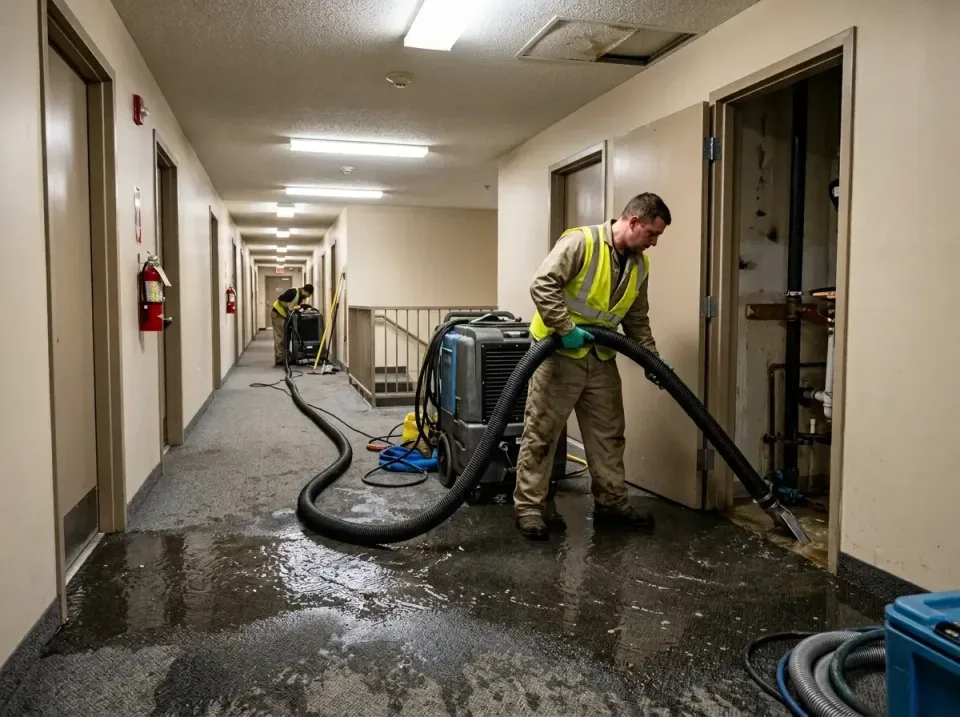 multi-unit-apartment-hallway-f-005 — frequently asked questions, Emergency Burst Pipe Water Extraction & Removal in Colonial…